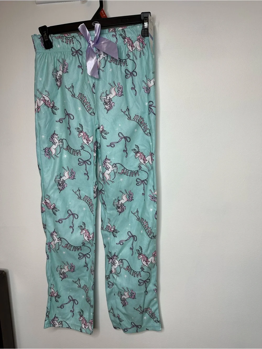 MAX & OLIVIA Kids' Lavender Unicorn Pajama Set Size 14-16